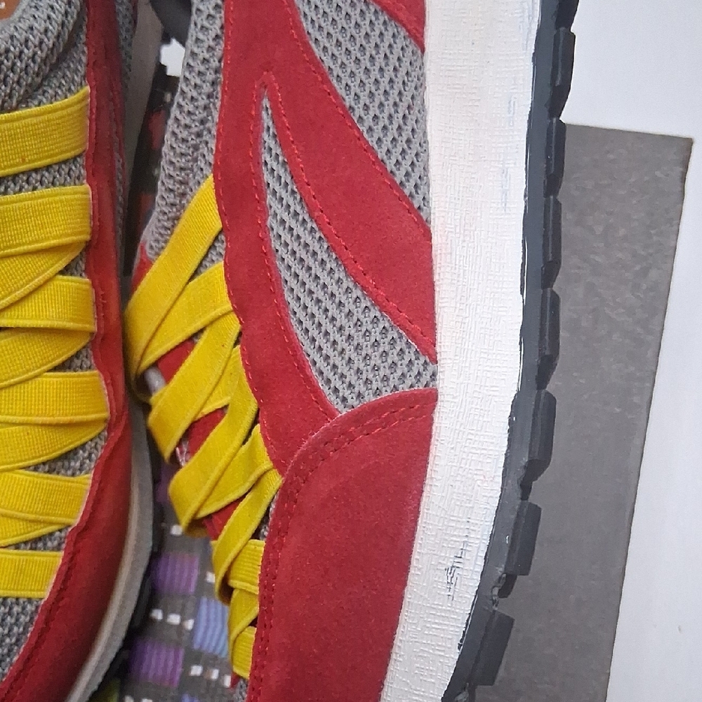 bernie mev. Red and Yellow Women's Sneakers - Picture 2 of 5